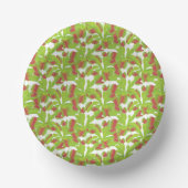 Cute Carnivorous Venus Flytrap Floral Pattern Papieren Kommen (Voorkant)
