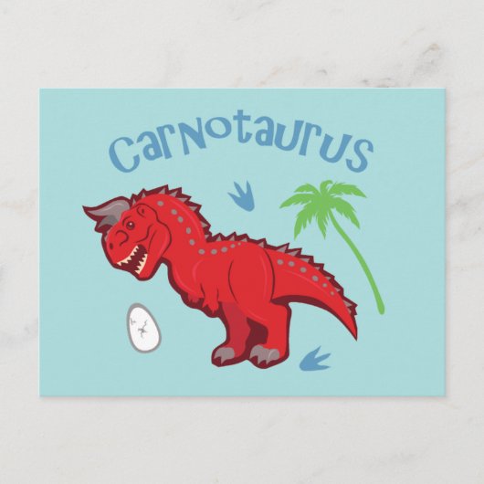 Cute Carnotaurus Briefkaart (Voorkant)