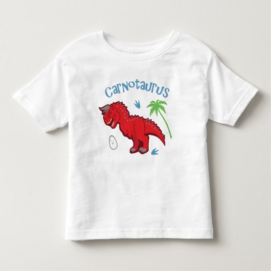 Cute Carnotaurus Kinder Shirts (Voorkant)