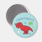 Cute Carnotaurus Magneet (Voorkant / Achterkant)