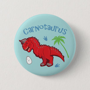 Cute Carnotaurus Ronde Button 5,7 Cm