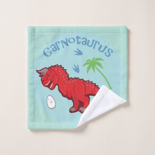 Cute Carnotaurus Washandje (Wasdoekje)