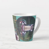 Cute Carolina Duck Design Latte Mok (Rechterhoek)