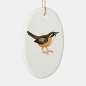 Cute Carolina Wren Keramisch Ornament (Rechts)