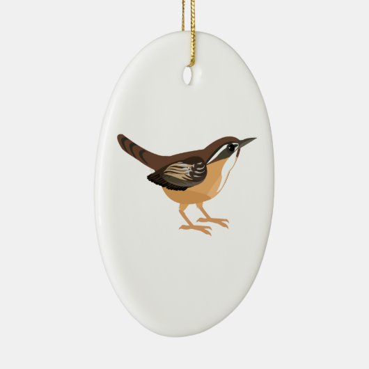 Cute Carolina Wren Keramisch Ornament (Rechts)