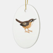 Cute Carolina Wren Keramisch Ornament (Links)