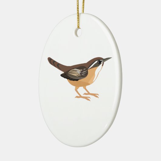 Cute Carolina Wren Keramisch Ornament (Links)