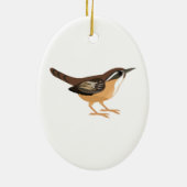 Cute Carolina Wren Keramisch Ornament (Achterkant)