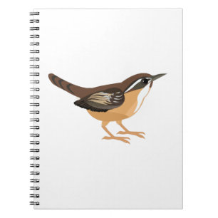Cute Carolina Wren Notitieboek