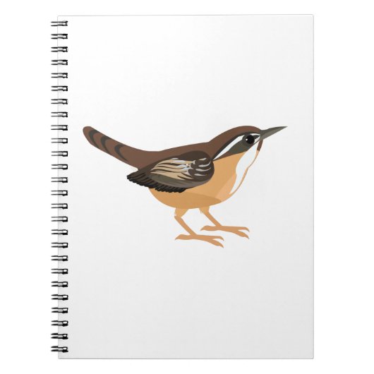 Cute Carolina Wren Notitieboek (Voorkant)