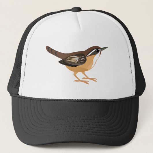 Cute Carolina Wren Trucker Pet (Voorkant)