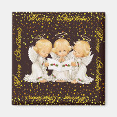 Cute Caroling Angels Magnets Magneet (Voorkant)