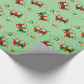 Cute Caroling Crawfish Lobster Noel Cadeaupapier (Hoek)