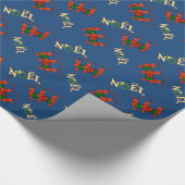 Cute Caroling Crawfish Lobster Noel Cadeaupapier (Hoek)