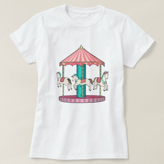 Cute Carousel T-Shirt (Design voorkant)
