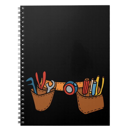 Cute Carpenter Tool Belt Future Craftsman Notitieboek (Voorkant)