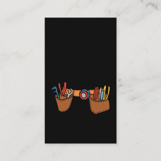 Cute Carpenter Tool Belt Future Craftsman Visitekaartje (Voorkant)