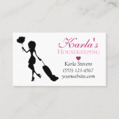 Cute Carpet Design Maid House Cleaning Services Visitekaartje (Voorkant)