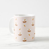 Cute Carrot Cake Pattern Koffiemok (Voorkant links)