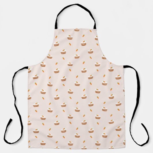 Cute Carrot Cake Pattern Schort (Voorkant)