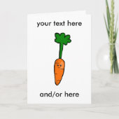 Cute Carrot Kaart (Voorkant)
