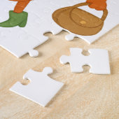 Cute Carrot Masti Mode ON Puzzle Fun Cartoon Cute  Legpuzzel (Zijkant)