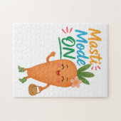 Cute Carrot Masti Mode ON Puzzle Fun Cartoon Cute  Legpuzzel (Horizontaal)