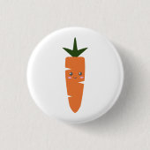 Cute Carrot Ronde Button 3,2 Cm (Voorkant)