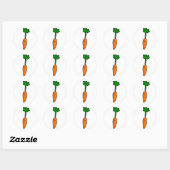 Cute Carrot Ronde Sticker (Vel)
