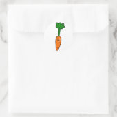 Cute Carrot Ronde Sticker (Tas)