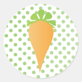 Cute Carrot Ronde Sticker