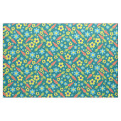 Cute Carrots and Flowers Spring Easter Stof (Fat Quarter)