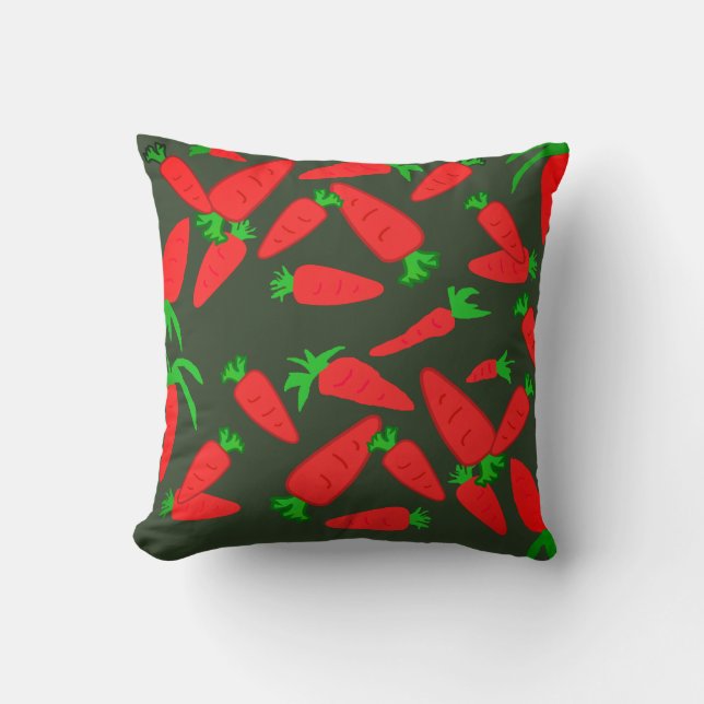 Cute Carrots Yummy Sierkussen Cushion (Voorkant)