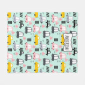 Cute Cars Fleece Blanket, medium Deken (Voorkant (Horizontaal))