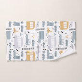 Cute Cars in Traffic Pattern Bad Handdoek (Handdoek)
