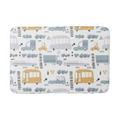 Cute Cars in Traffic Pattern Badmat (Voorkant)