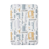 Cute Cars in Traffic Pattern Badmat (Voorkant Verticaal)