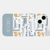 Cute Cars in Traffic Pattern Case-Mate iPhone Case (Achterkant (horizontaal))