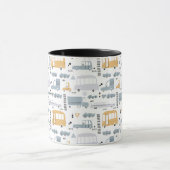 Cute Cars in Traffic Pattern Mok (Midden)