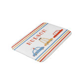 Cute Cars Personalized Bath Mat (Gekanteld)