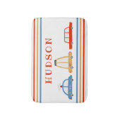 Cute Cars Personalized Bath Mat (Voorkant Verticaal)