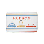 Cute Cars Personalized Bath Mat (Voorkant)
