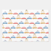 Cute Cars Personalized Gift Wrapping Paper (Voorkant 3)