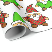 Cute Carton Gnome Drager Pattern Wrapping Paper Cadeaupapier (Rol Hoek)