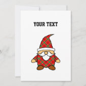Cute Carton Gnome Drawing Invitation Kaart (Voorkant)