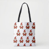 Cute Carton Gnome Pattern Canvas tas (Voorkant)