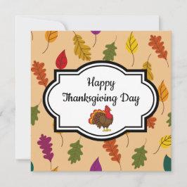 Cute Carton Kalkoen Kaart