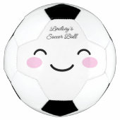 Cute cartoon aangezicht aangepast voetbal voor mei (Voorkant)