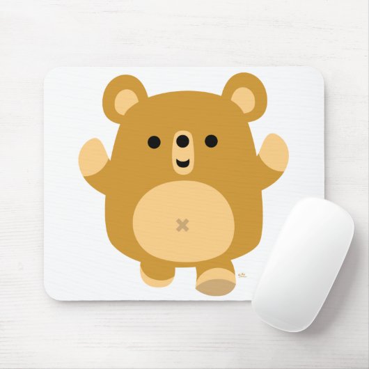 Cute Cartoon Affectionate Beer mousepad Muismat (Met muis)