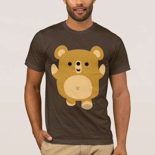 Cute Cartoon Affectionate Beer T-shirt (Voorkant)